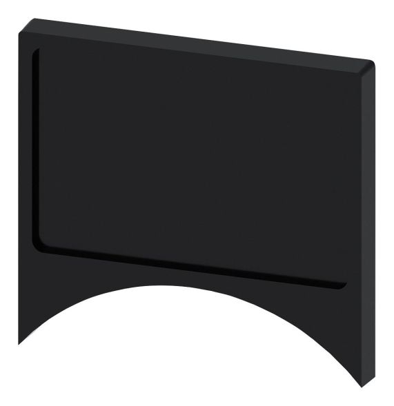 Siemens 3SU1960-0AH10-0AA0 flat rounded black 17.5x27mm label holder