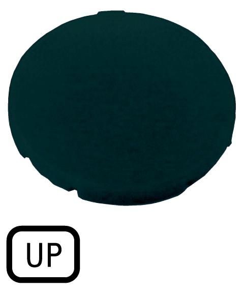Eaton M22-XD-S-GB3 button plate, flat black, UP, 218199