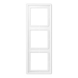 Jung LS983WWM frame 3-way, vertical and horizontal mounting, LS 990, snow white matt