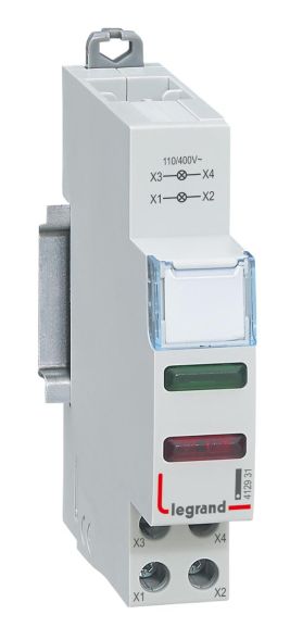 Legrand 412931 LED indicator light CX3 GN+red 110/400V