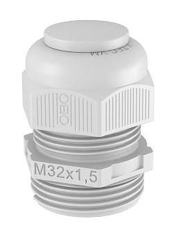 OBO Bettermann V-TEC VM32VS LGR with sealing plug cable gland, 2023048