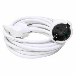 Kopp 143301011 protective cable extension 5m 3x1.5qmm PVC white