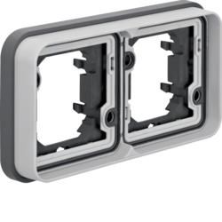 Berker 13293505 Frame 2-way horizontal for flush mounting light grey, matt Berker W.1