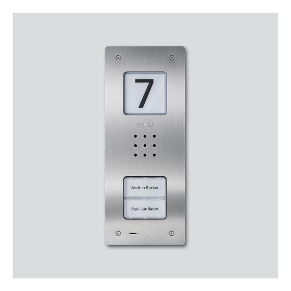 Siedle 210009118-00 CAU 850-2-0 E Compact UP stainless steel brushed audio door station