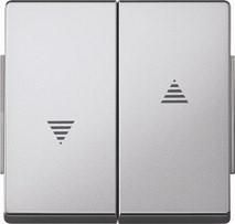 MERTEN 343460 rocker switch aluminium AQUADESIGN