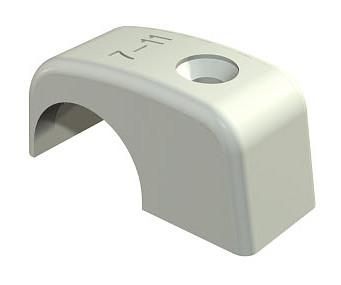 OBO Bettermann 4031 10-14mm light grey without nail ISO nail clamp, 2215144