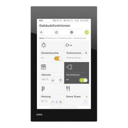 GIRA 207705 KNX touch panel G1 | 24V | glass black
