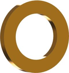 Reisser 000324S036-132000S-1 Fitschen rings RN 324, D 13.2, steel, brass-plated, packed 100