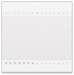 Bticino N4915M2N rocker neutral 2m light bottom white, (white)