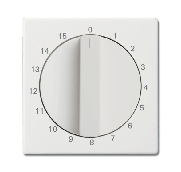 Busch-Jaeger 1770-884-103 Central plate, with rotary knob, with print studio white matt