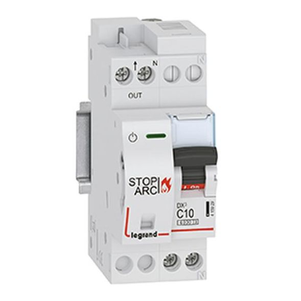 Legrand 415929 Fire protection switch DX3 AFDD LS C10 1P+NR 6KA