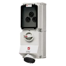 Mennekes 6069A DUO 63A 4-pole 7h 500V IP44 wall socket