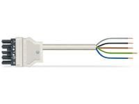 Wago 771-8985/107-504 connection cable 5x2.5mm² Bu, 5m, white