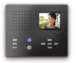 TCS CAI2100-0156 CAI2100 hands-free wall unit black Carus Adapto Video color indoor station