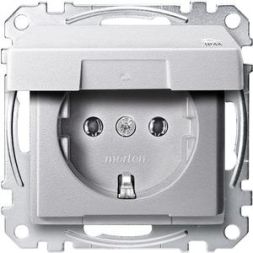 MERTEN MEG2314-0460 socket SCHUKO IP44 aluminum System M