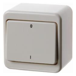 Berker 300340 rocker switch white, glossy surface-mounted