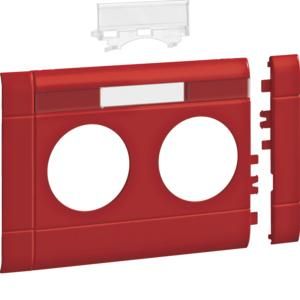 TEHALIT GB100213020 Modular panel 2-way plug-in label BRH 100mm red
