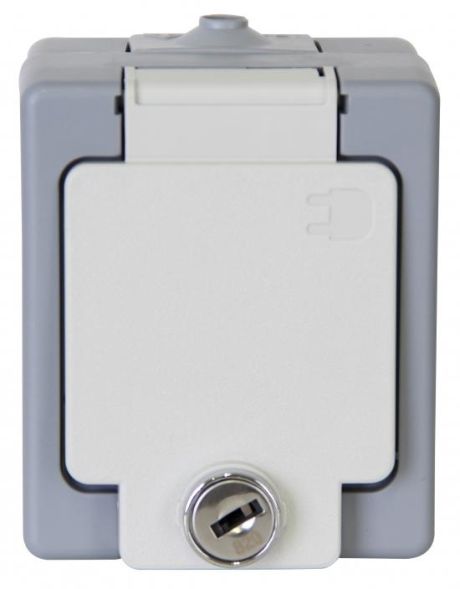 Kopp 105648002 socket 1f AP AP-FR,16A,250V,2p,grey