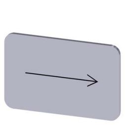 Siemens 3SU1900-0AD81-0QR0 label plate 17.5x27 arrow right