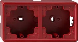 Gira 006243 surface-mounted housing 2-way S-Color Red