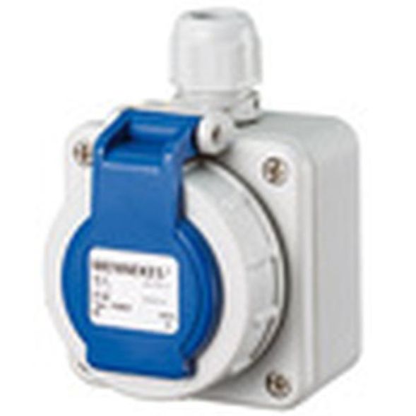 Mennekes 10863 16A2P+E 230V DWD blue wall socket SCHUKO