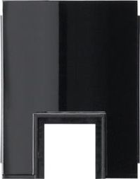 Gira 0008055 1-way channel 15x15mm black cable entry