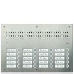 Ritto RGE1814125 Acero pur stainless steel door station audio, 20 WE, stainless steel