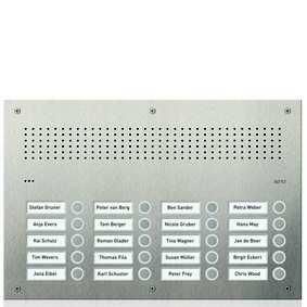 Ritto RGE1814125 Acero pur stainless steel door station audio, 20 WE, stainless steel