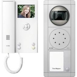 Ritto RGE1892120 Portier Video Set 1 WE, silver/white