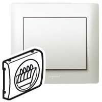 Legrand 771525 loudspeaker cover Hifi 2-way Galea mother of pearl, (cream white (electric white))