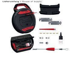 Runpotec GF3 cable pulling device without meter counter, glass fibre rod 3mm, length 30 m