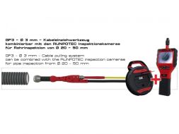 Runpotec GF3 cable pulling device without meter counter, glass fibre rod 3mm, length 30 m