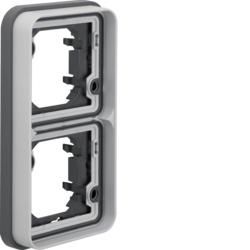 Berker 13293515 Frame 2-way vertical for flush mounting light grey, matt Berker W.1