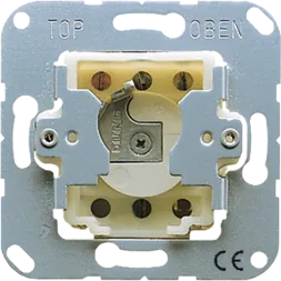 Jung 104.28 key switch with dismantling protection, 10 AX 250 V ~, blind reversing switch, 2-pole (2 drives), without claws