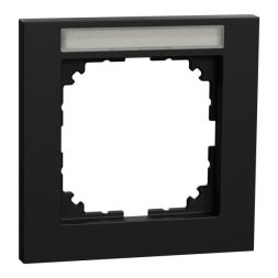 MERTEN MEG4011-3603 1-way label holder black matt M-Pure frame