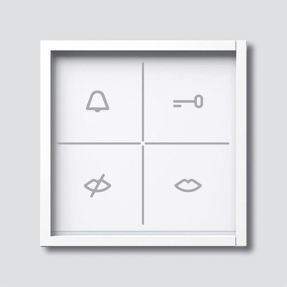 Siedle ZAM 670-0 W status display module in white