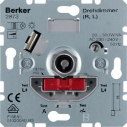 Berker 2873 rotary dimmer NV with soft-locking home electronics