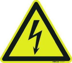 PROTEC.class 05103575 Inspection labels and warning signs warning sign plastic 20cm PWZK 20 according to BGV A8 KS