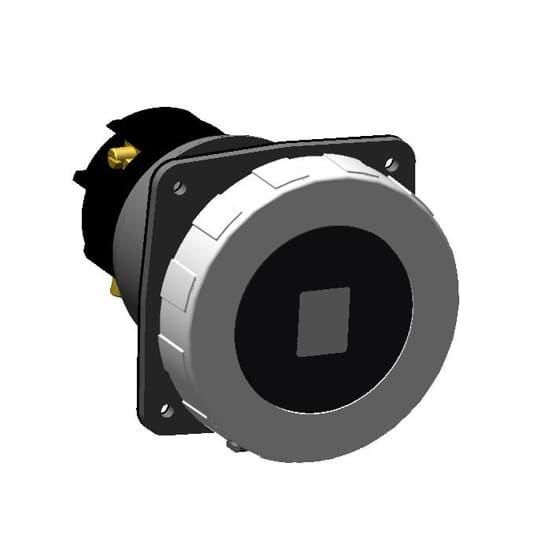 ABB Stotz-Kontakt 2125RU6W LP, panel-mounted socket, 125 A, IP67 6h, 2P+E, 200-250 V, blue, 2CMA192729R1000