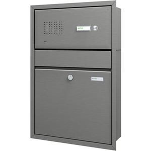 Ritto RGE1420120 Letterbox flush-mounted vertical Audio, Pur, stainless steel
