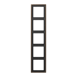 Jung ME2985AT frame 5-way, vertical and horizontal mounting, brass, LS 990, antique brass