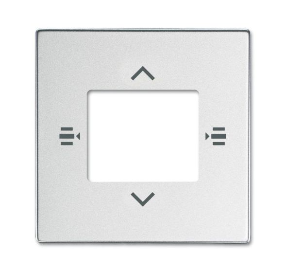 Busch-Jaeger 6108/61-83 central plate for control element 6-way aluminum silver