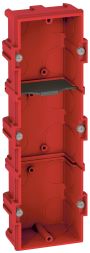 Legrand 080143 flush-mounted box BATIBOX 3-way T=40mm, (red)