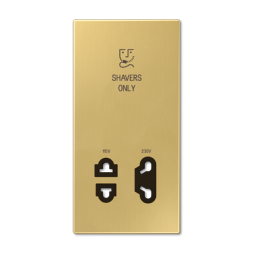 Jung SOME7522CPL cover 1-way, shavers only, brass, LS series, brass classic