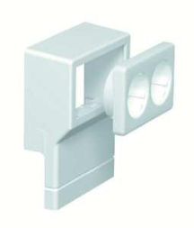 OBO Bettermann SKL-DS DRW socket SCHUKO pure white 2- device carrier, 6199421