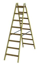 PROTEC.class PHSPSL28 rung stepladder 2x8 wooden stepladder