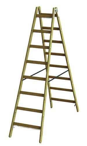 PROTEC.class PHSPSL28 rung stepladder 2x8 wooden stepladder