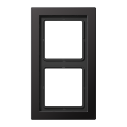 Jung ALD2982D frame 2-way, vertical and horizontal mounting, painted aluminium, LS-DESIGN, dark (painted aluminium)