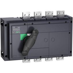 Schneider Electric 31343 INS630B 4P with black rotary actuator switch disconnector