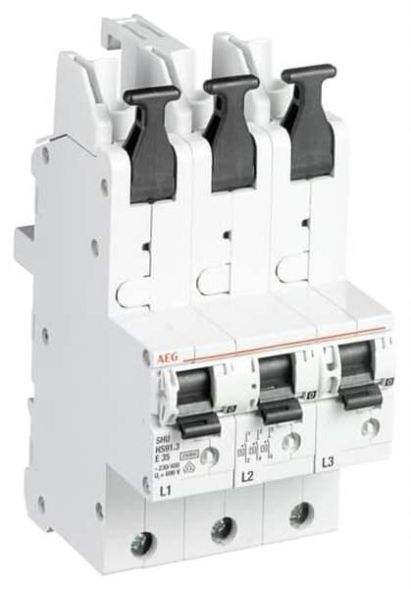 Busch-Jaeger 2CDS781055R4202 HS91.3E20SAV SHU 25kA E20A 3x1-pole main circuit breaker